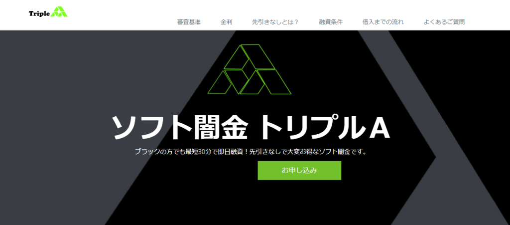 ソフト闇金トリプルAについて口コミを調査しました